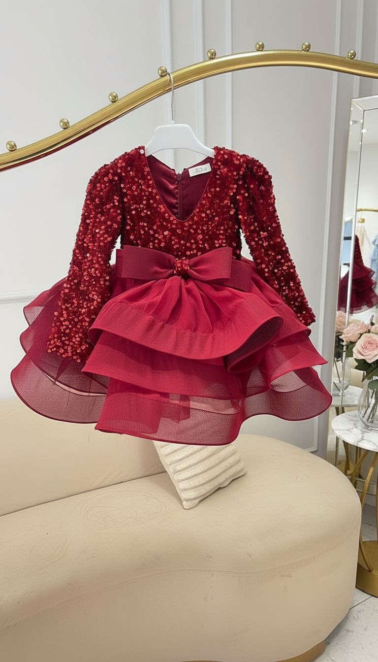 Robe burgundi princesse
