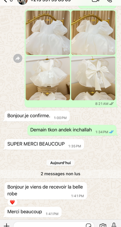 Robe blanche princesse