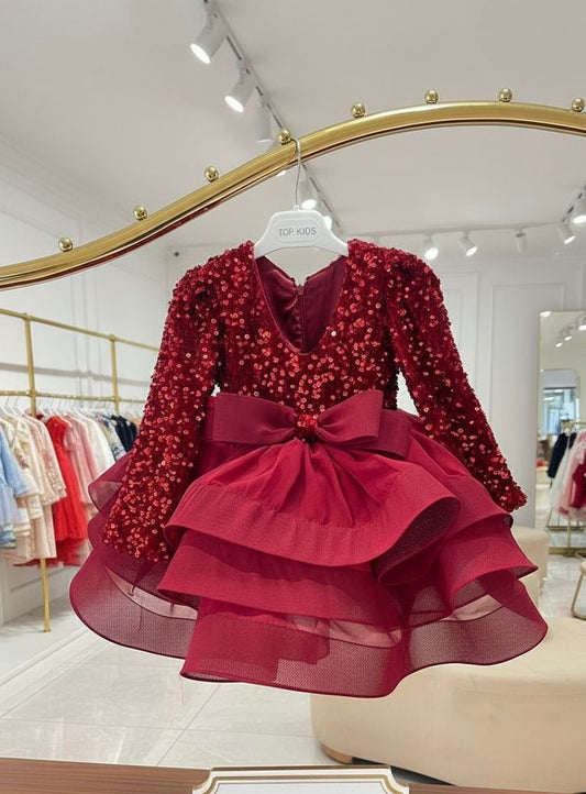 Robe burgundi princesse